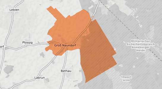 Mietspiegelkarte Annaburg Gross Naundorf